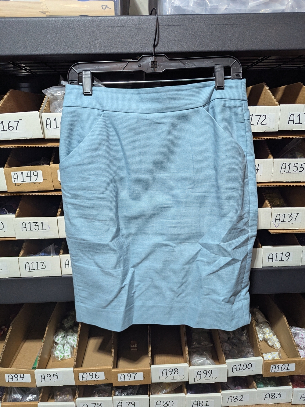 J. Crew Light Blue Pencil Skirt 4
